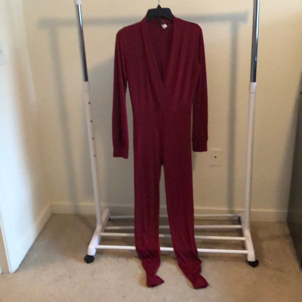 Burgundy Jumpsuit